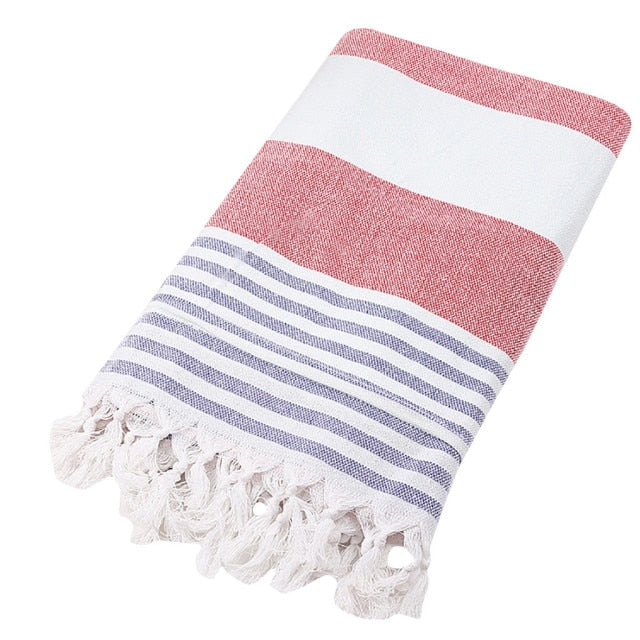 100% Turkish Fringed Towel | Sports Towel | Bath Towel | Beach Towel |