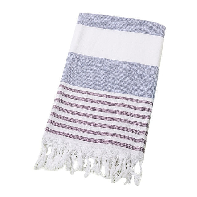 100% Turkish Fringed Towel | Sports Towel | Bath Towel | Beach Towel |