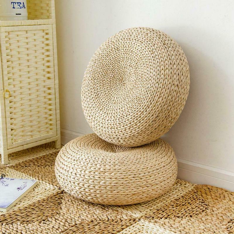 Round Bulrush Meditation Cushion !!