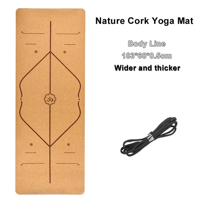 Natural Cork TPE Yoga Mat =