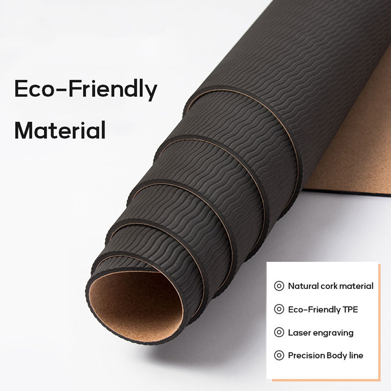 Natural Cork TPE Yoga Mats~