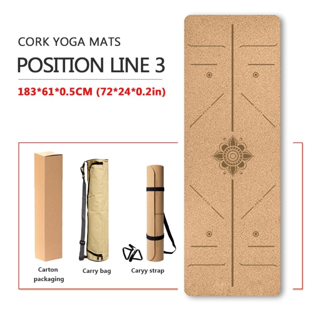 Natural Cork TPE Yoga Mats~