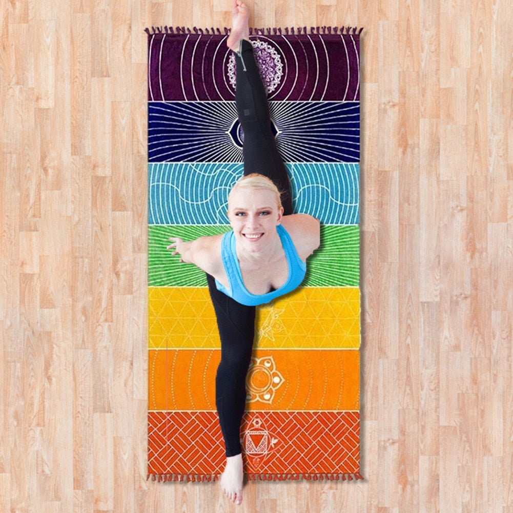 Bohemian Tapestry Yoga Mat | Gym Mats | Sports Mats | Yoga Towel |